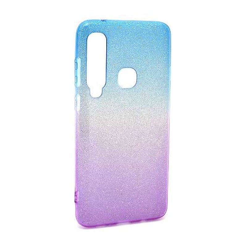 Futrola DOUBLE GLITTER za Samsung A920F Galaxy A9 2018 plavo/ljubicasta
