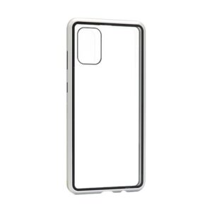 Futrola Full Cover magnetic frame za Samsung A515F Galaxy A51 srebrna