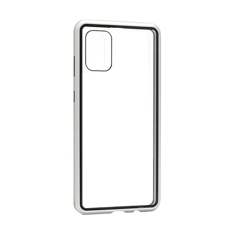 Futrola Full Cover magnetic frame za Samsung A515F Galaxy A51 srebrna