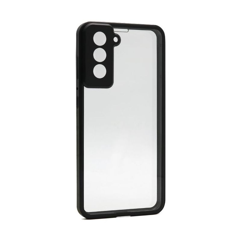 Futrola Full Cover magnetic frame za Samsung G991F Galaxy S21 crna model 1