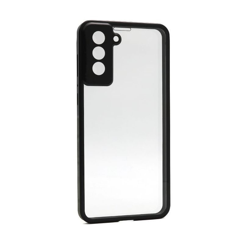 Futrola Full Cover magnetic frame za Samsung G996F Galaxy S21 Plus crna model 1
