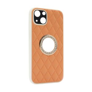 Futrola Glass Crystals za iPhone 13 (6.1) narandzasta