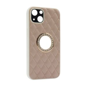 Futrola Glass Crystals za iPhone 13 (6.1) pink