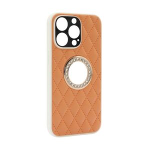 Futrola Glass Crystals za iPhone 13 Pro (6.1) narandzasta