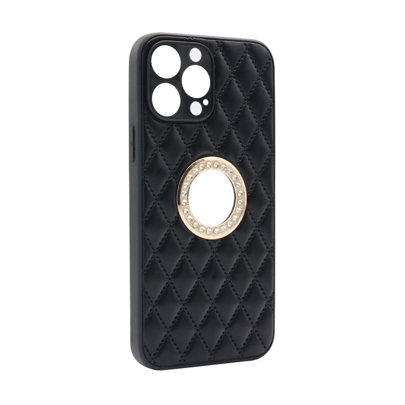 Futrola Glass Crystals za iPhone 13 Pro Max (6.7) crna