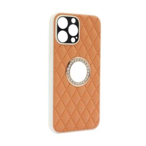 Futrola Glass Crystals za iPhone 13 Pro Max (6.7) narandzasta