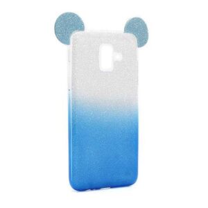 Futrola GLITTER MOUSE za Samsung A600F Galaxy A6 2018 srebrno/plava