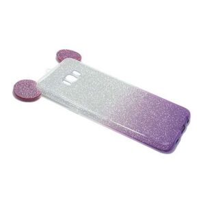 Futrola GLITTER MOUSE za Samsung G955F Galaxy S8 Plus srebrno/ljubicasta