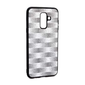 Futrola Glitter Plaid za Samsung A605G Galaxy A6 Plus 2018 srebrna
