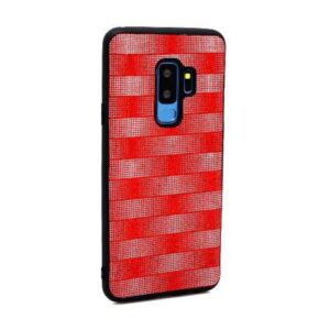 Futrola Glitter Plaid za Samsung G965F Galaxy S9 Plus crvena