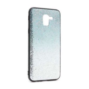 Futrola Glittering New za Samsung J600F Galaxy J6 2018 tirkizno-srebrna