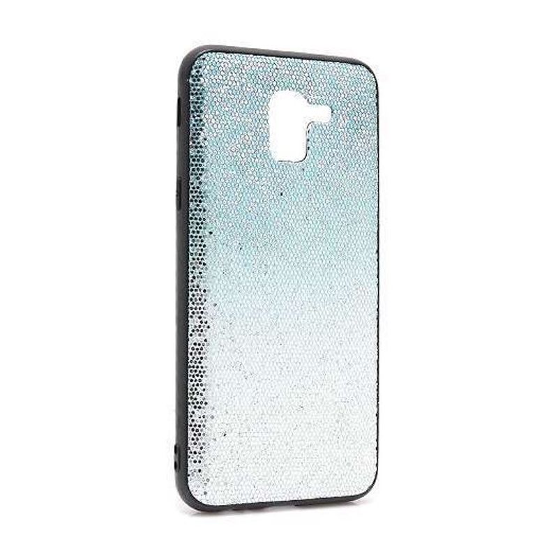 Futrola Glittering New za Samsung J600F Galaxy J6 2018 tirkizno-srebrna