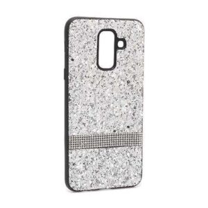 Futrola Glittering Stripe za Samsung A605G Galaxy A6 Plus 2018 srebrna