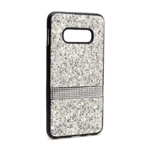 Futrola Glittering Stripe za Samsung G970F Galaxy S10e srebrna