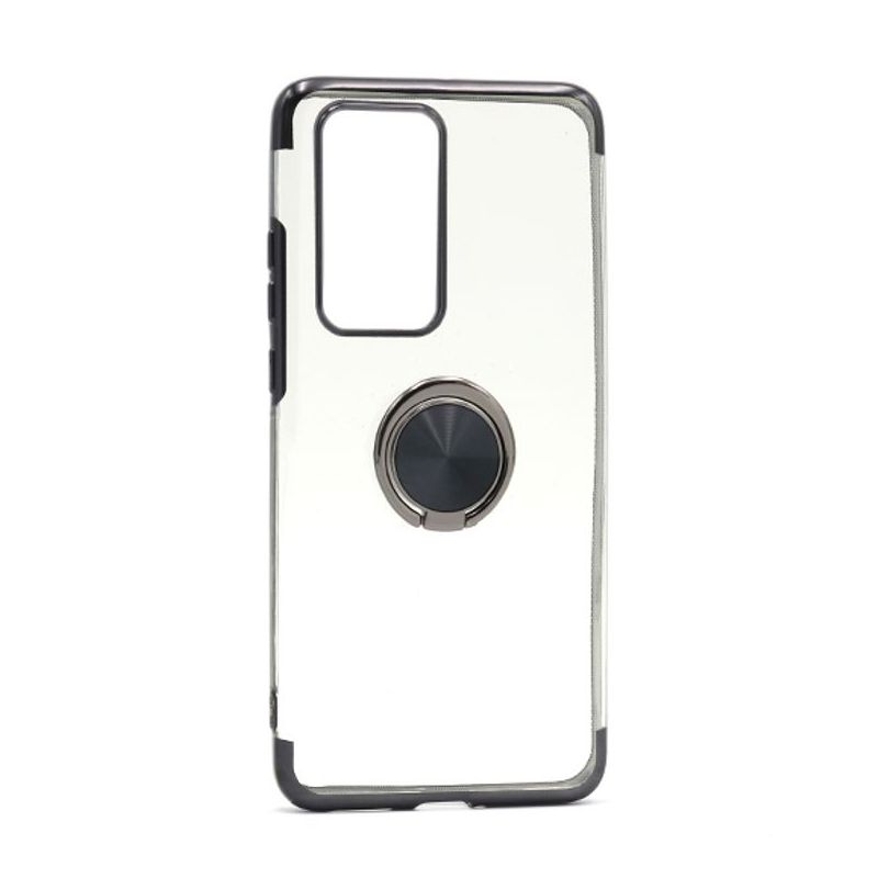 Futrola MAGNETIC RING CLEAR za Huawei P40 Pro crna