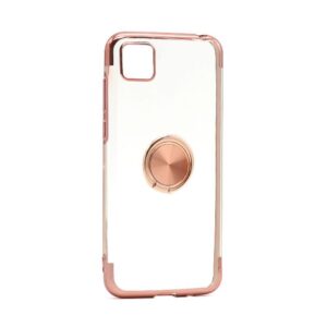 Futrola MAGNETIC RING CLEAR za Huawei Y5p/Honor 9S roze