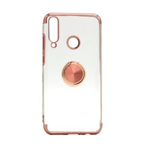 Futrola MAGNETIC RING CLEAR za Huawei Y6p roze