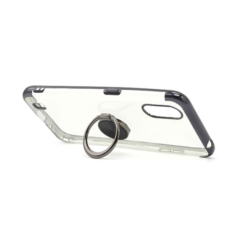 Futrola MAGNETIC RING CLEAR za Samsung A015F Galaxy A01 crna