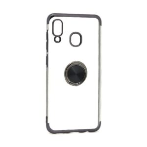Futrola MAGNETIC RING CLEAR za Samsung A205F/A305F/M107F Galaxy A20/A30/M10s crna