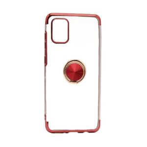 Futrola MAGNETIC RING CLEAR za Samsung A315F Galaxy A31 crvena