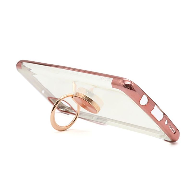 Futrola MAGNETIC RING CLEAR za Samsung A315F Galaxy A31 roze