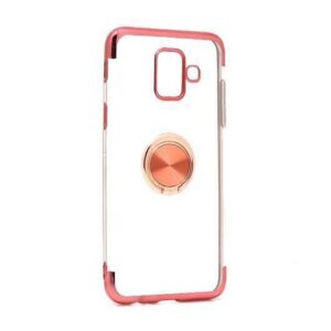 Futrola MAGNETIC RING CLEAR za Samsung A600F Galaxy A6 2018 roze