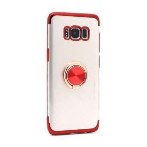 Futrola MAGNETIC RING CLEAR za Samsung G950F Galaxy S8 crvena