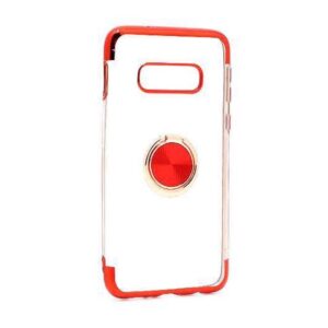 Futrola MAGNETIC RING CLEAR za Samsung G970F Galaxy S10e crvena