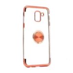 Futrola MAGNETIC RING CLEAR za Samsung J600F Galaxy J6 2018 roze