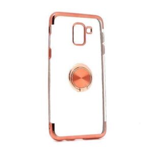 Futrola MAGNETIC RING CLEAR za Samsung J600F Galaxy J6 2018 roze