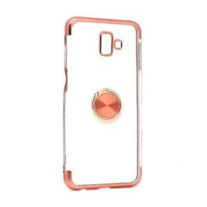 Futrola MAGNETIC RING CLEAR za Samsung J610F Galaxy J6 Plus roze