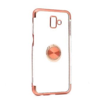 Futrola MAGNETIC RING CLEAR za Samsung J610F Galaxy J6 Plus roze