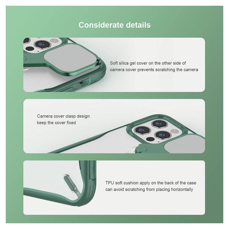 Futrola NILLKIN Cyclops za Iphone 12/12 Pro (6.1) zelena
