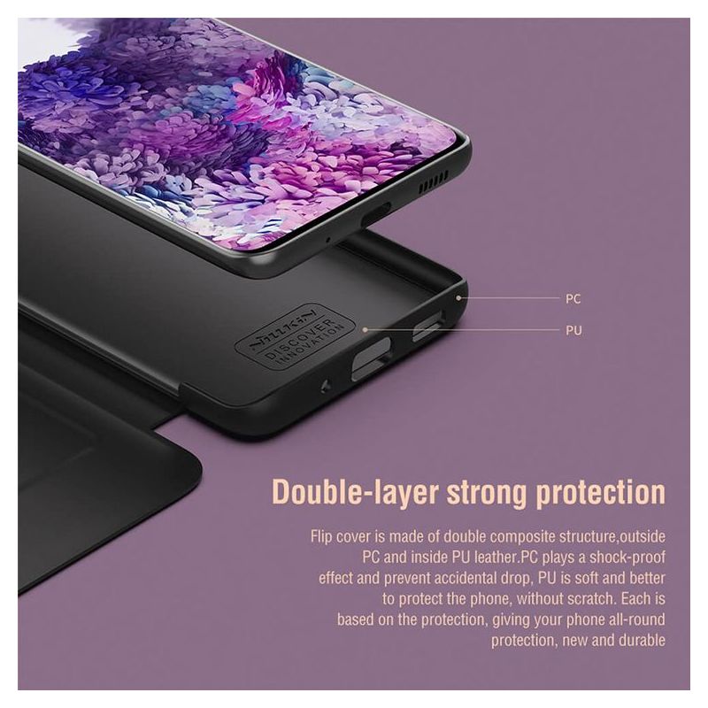 Futrola Nillkin Ming za Samsung G985F Galaxy S20 Plus crna