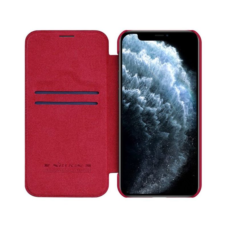 Futrola NILLKIN Qin za iPhone 12 Mini (5.4) crvena