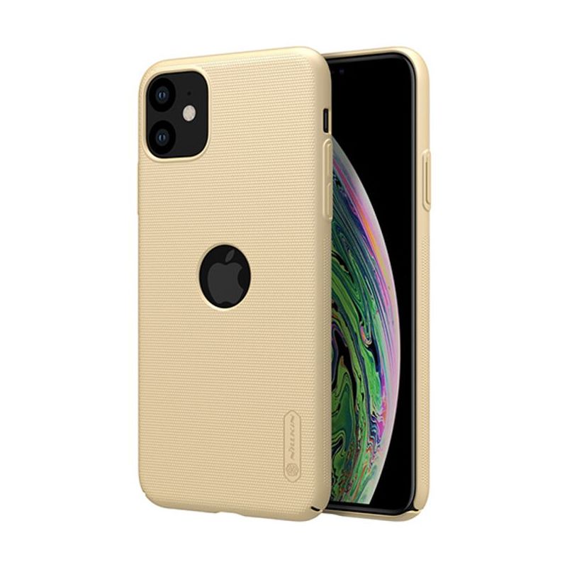 Futrola NILLKIN super frost za Iphone 11 zlatna (logo cut)