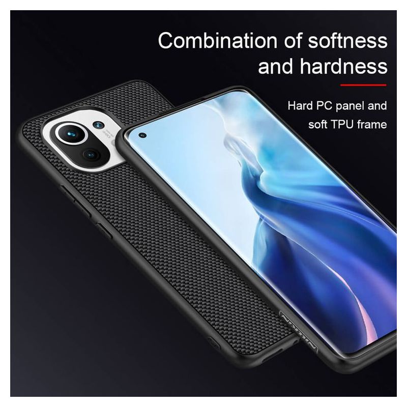 Futrola NILLKIN Textured za Xiaomi Mi 11 crna
