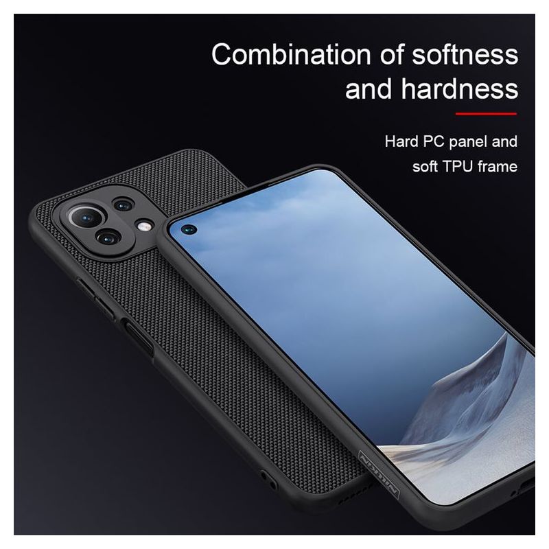 Futrola NILLKIN Textured za Xiaomi Mi 11 Lite crna