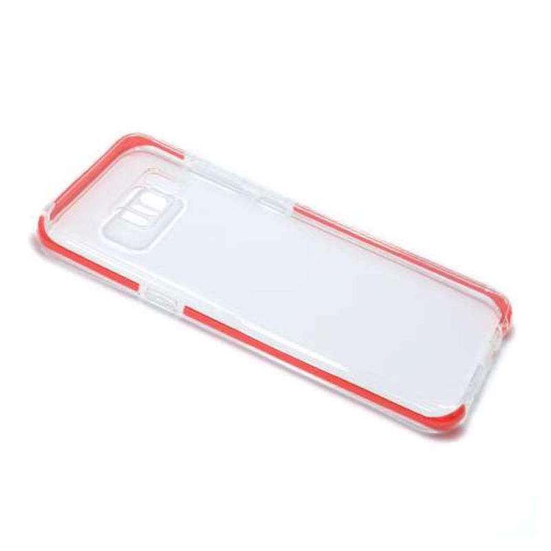 Futrola PLATINA CLEAR za Samsung G955F Galaxy S8 Plus crvena