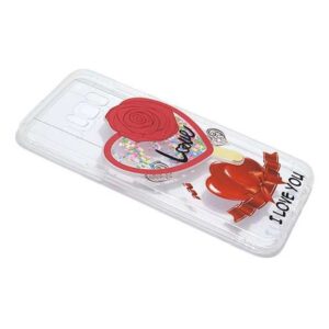 Futrola PVC LIQUID CLEAR za Samsung G955F Galaxy S8 Plus heart