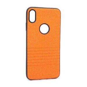 Futrola silikon Embossed za Iphone XS Max narandzasta