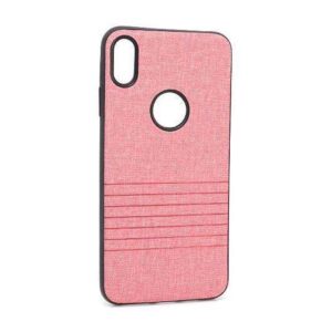 Futrola silikon Embossed za Iphone XS Max roze