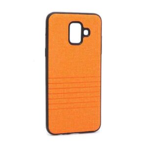 Futrola silikon Embossed za Samsung A600F Galaxy A6 2018 narandzasta
