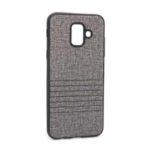 Futrola silikon Embossed za Samsung A600F Galaxy A6 2018 siva