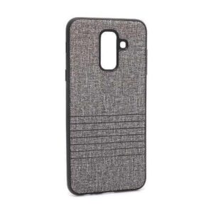 Futrola silikon Embossed za Samsung A605G Galaxy A6 Plus 2018 siva