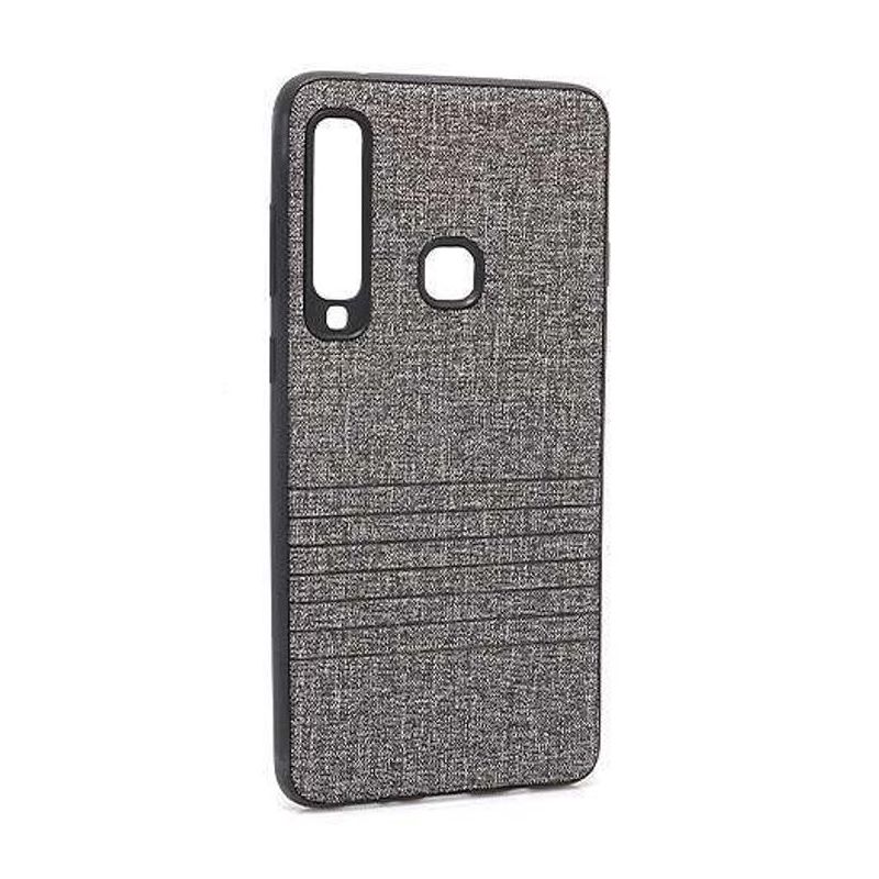Futrola silikon Embossed za Samsung A920F Galaxy A9 2018 siva