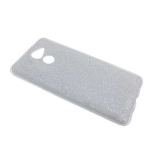 Futrola silikon GLITTER za Huawei Y7 Prime srebrna