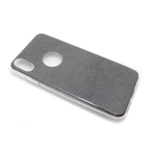 Futrola silikon GLITTER za Iphone XS Max siva