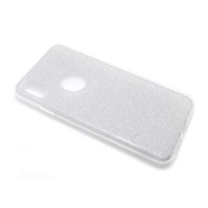 Futrola silikon GLITTER za Iphone XS Max srebrna