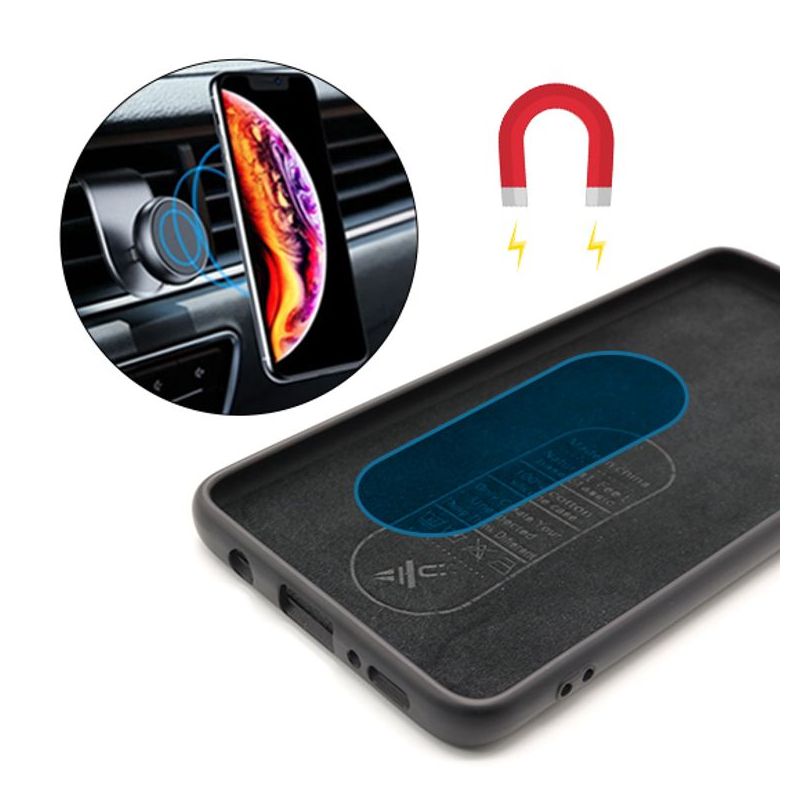 Futrola Soft with metal plate za Huawei Y5p/Honor 9s crna